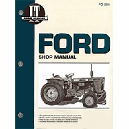 AFTERMARKET Shop Manual I&T Fits Fordson Dexta Super Major 1000-9700 Series TW 10/20/30 FO201